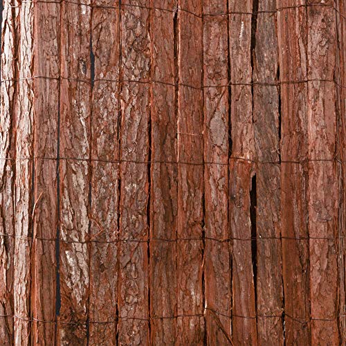 UNUS Sichtschutz aus Baumrinde 80x300cm, Rindenmatte Sichtschutzmatte Rinde Windschutz Zaun für Garten Balkon Terrasse – Bild 4