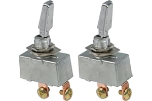 Toggle Switch 50A 12V Heavy Duty for SPST On/Off Rocker Switch for Automotive, Marine, and RV Applications, Metal Constructio