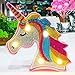 YOBEYI Diamond Painting Unicorn with LED Lights DIY Special Shaped Full Drill Crystal Diamond Drawing Bedside Lamp for Home Decoration (Unicorn A)