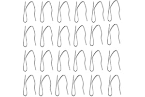 120 PCS Silver Rustproof Stainless Steel Plated Nickel Hooks Drapes Hooks Nickel Heavy-Duty Offset Pins-on for Window Curtain