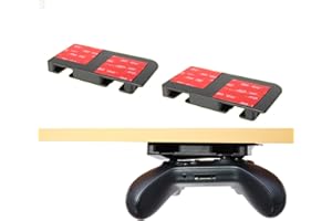 Uberwith 2 Pack Controller Desk Mount holder for Xbox Series X/S,Xbox Elite 1/2,Xbox One, Xbox 360,Switch Pro Controller with Strong Adhesive, Controller Stand Hanger Designed for Xbox (Black)