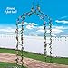 Collections Etc Elegant Garden Arch Trellis - Peaked Top, 56 1/2