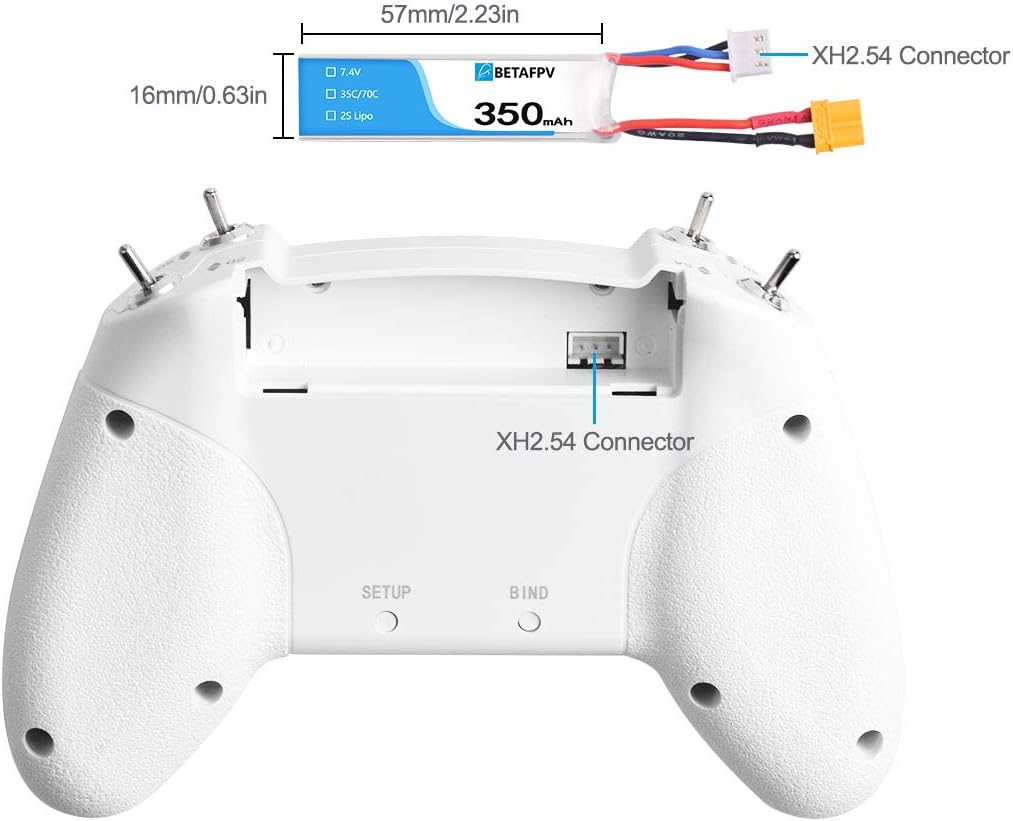 BETAFPV Lite Radio 2 Transmitter Frsky D8/D16 Protocol 2.4G Left Stick