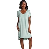 Faceplant Dreams Claire Short Sleeve Nightgown: Aqua: Medium | Luxury Lounge and Sleepwear