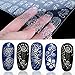 Warm Girl 108Pcs 3D Silver Flower Nail Art Stickers Decals Stamping DIY Decoration Tools