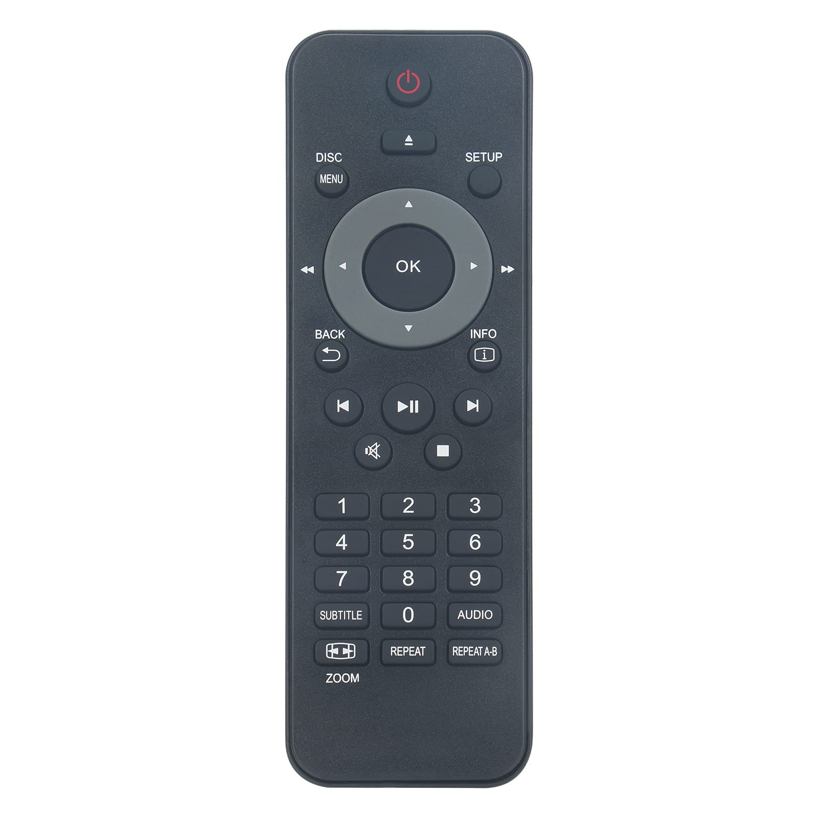 VINABTY New RC-5310 Replaced Remote Control RC-5310 DVD Player Remote Control Replacement fit for PHILIPS DVD PLAYER RC-5310 DVD DVP3310 DVP3310/05 DVP3310/94 Remote Controller