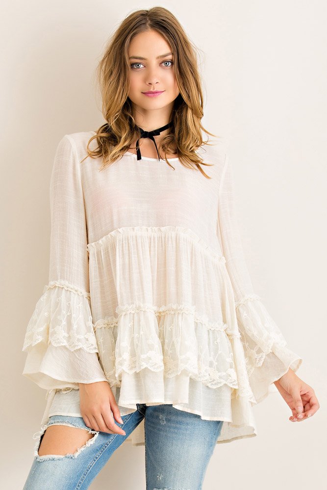 entro ruffle top