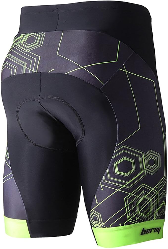 beroy Men's Comfortable Bicycle Cycling Pants, 3D Padded Bike Shorts: Clothing