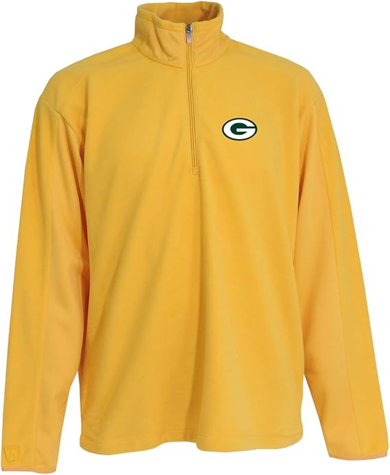 NFL Men's Green Bay Packers 3/4 Zip Fleece Pullover