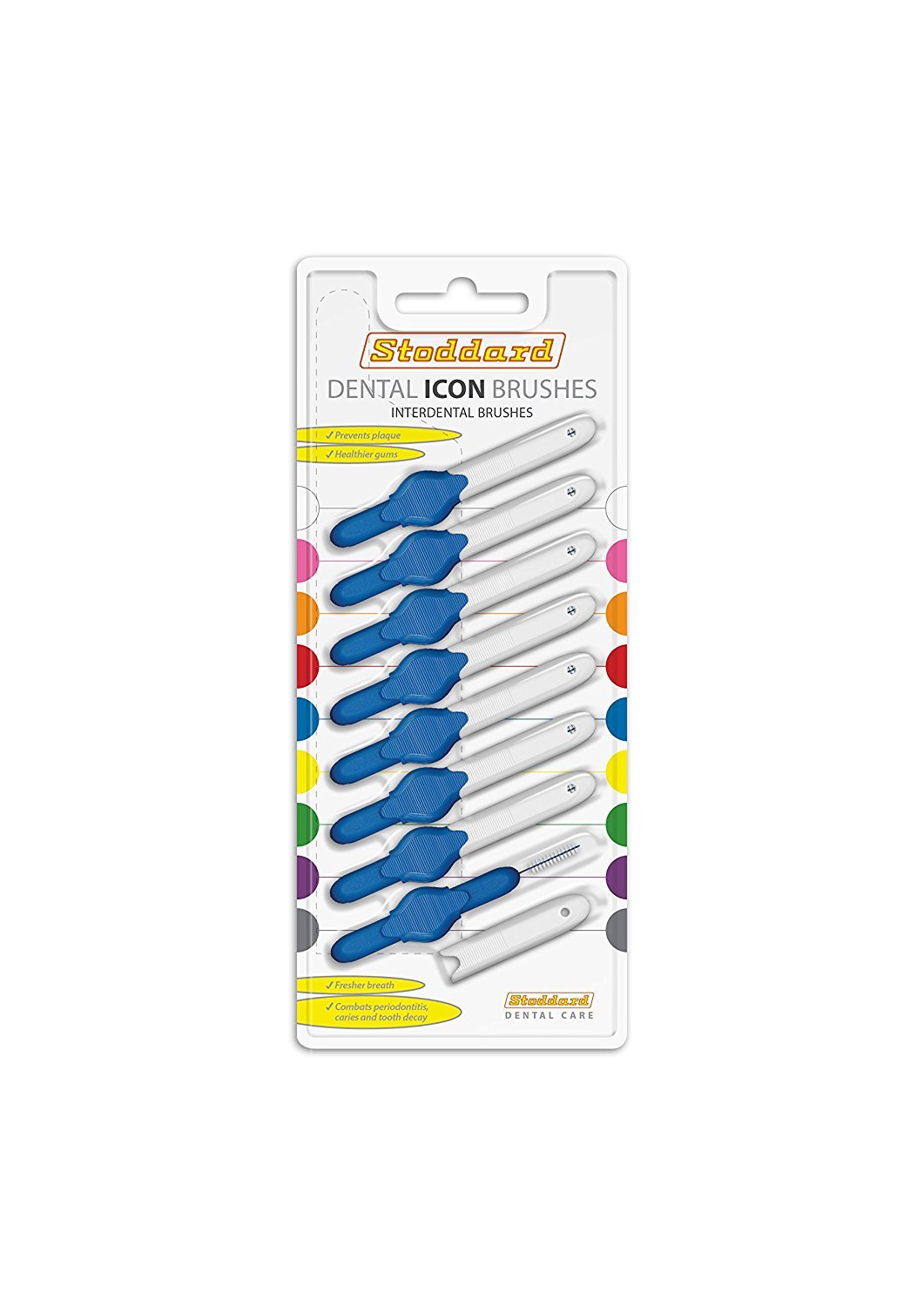 Stoddard Icon Interdental Brush - 0.6 Blue - (8 per Pack) x 2 packets