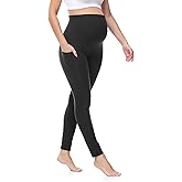 HOFISH Maternity Leggings, Yoga Pants, Pregnancy Leggings Over The Belly Workout Active Wear