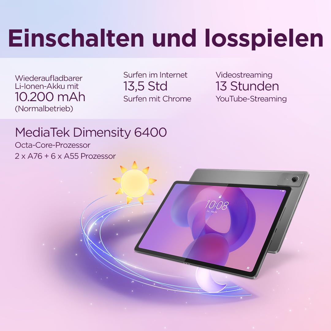 Lenovo Idea Tab Plus | Tablet | AI | 12,1" | 8GB | 128GB | Android | Grau 3