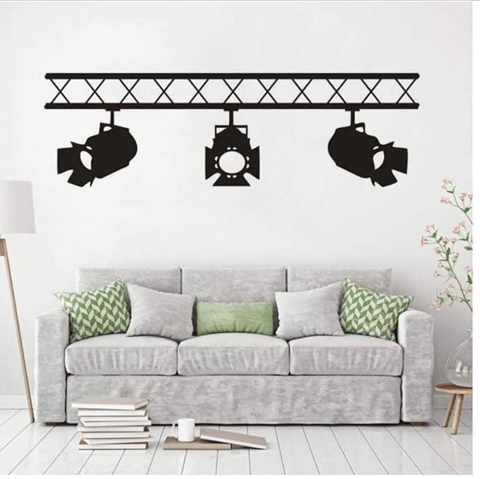 Dancing Stage Spotlights Etiqueta de la pared Cine Cinema Spot ...