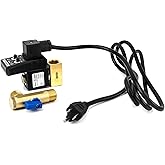 QWORK Automatic Timed Condensate Drain Valve, 1/2" AC 110V 2-Way Direct-Acting Drain Valve US Plug