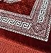 Modefa Turkish Islamic Prayer Rug - Soft & Comfortable Prayer Mat - Muslim Janamaz Sajada - Plush Velvet Praying Carpet for Men and Women - Ramadan or Eid Gift - Geometric Floral Ipek (Red)