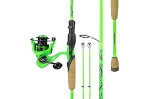 KastKing Zephyr Dual-tip Fishing Rod & Reel Combo, Dual Tips Section for Different Powers, IM6 Graphite 2Pc Blanks, KastFlex Technology, Rubber Cork Handle, Integrate Hook Keeper, 8 Models
