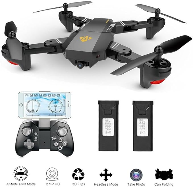 MKT XS809 Faltbare Drohn FPV WiFi Mini Quadcopter VR Fernbedienung HD
