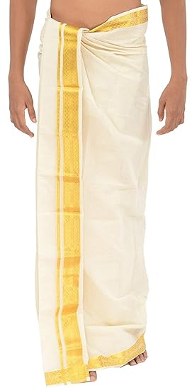 Kerala Pure Handloom Dhoti with Authentic Handloom Mark(8)