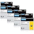 Aonomi 18484 a18484 Industrial Label Replace for DYMO Rhnio 18484 3/4" 19mm Black on White Permanent Polyester Label Tapes Compatible with DYMO Rhino 5200 4200 6000 5000 Industrial Label Maker,4-Pack