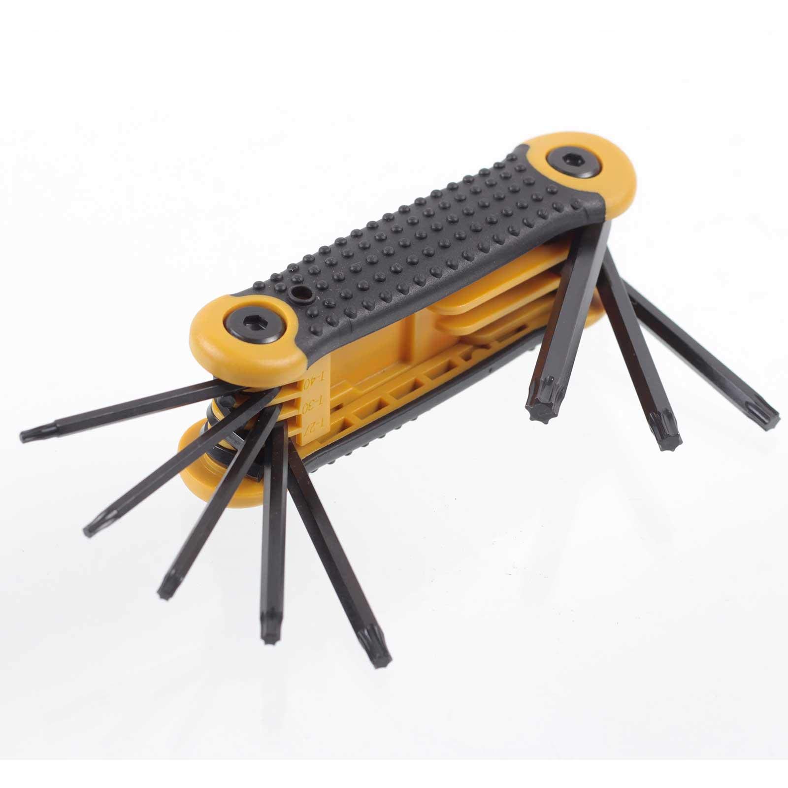 Proxxon 23954 Pocket Hex Key Set for Torx Screws 9 to 40/8 Piece Set