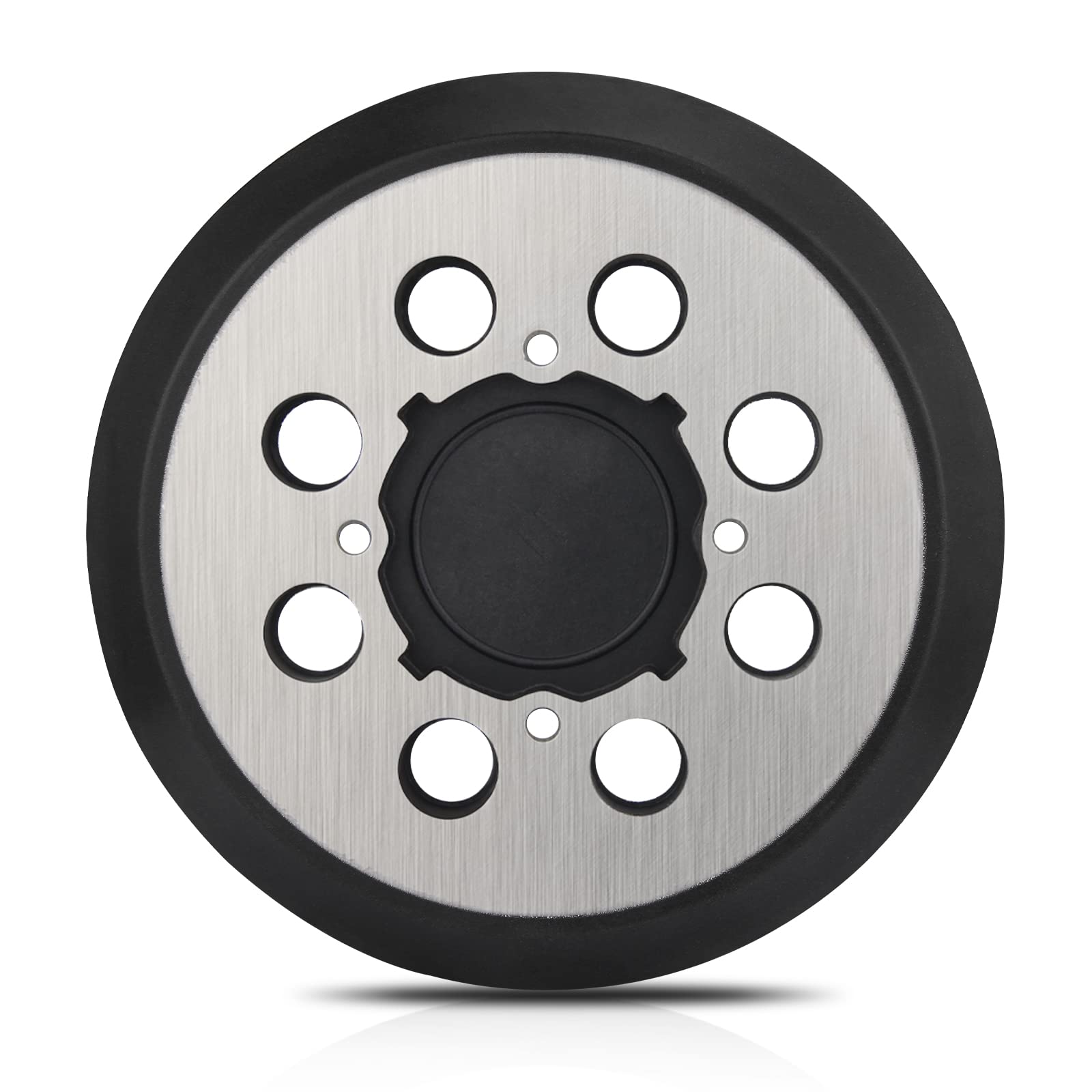 Photo 1 of Sander Pad for Dewalt, 5" 8 Hole Hook and Loop Orbital Sander Metal Pad Replacement for DeWalt DWE6421 6421K DWE6423 6423K DCW210B (4 Screw Holes Sanding Part for DeWalt DWE64233 & N329079)