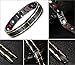 Feraco Men Titanium Magnetic Therapy Bracelet Element Magnets Relief for Arthritis Pain Charms Wristband,Gold Black
