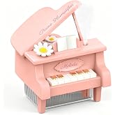 JOSTART Piano Humidifier, 350ml Mini Desktop Cool Mist,Sakura Pink | 7-color gradient atmosphere light with dual modes &amp; auto shut-off timer. Quiet for desk/bedroom/office. Great gift for her