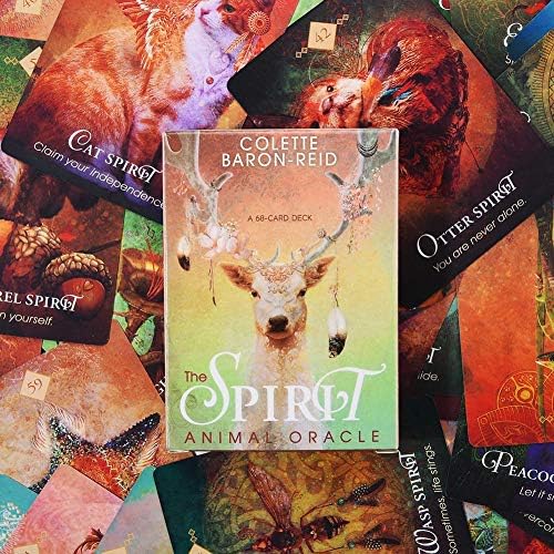 cuffslee 68PCS Oracle Cards Tarot Cards For The Spirit Animal