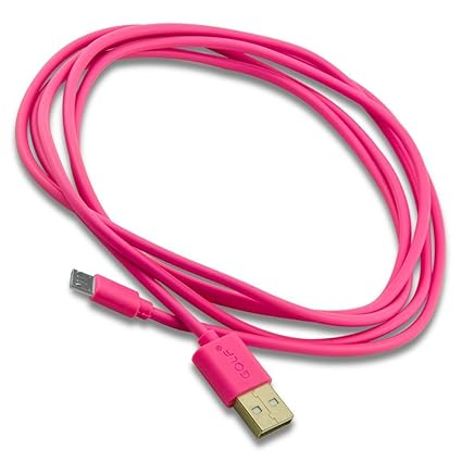 C.D.R. Markenkabel Golf 2m Micro USB Highspeed Ladekabel Datenkabel Ladegerät Daten Lade Flat Kabel für alle MP3-Player mit M