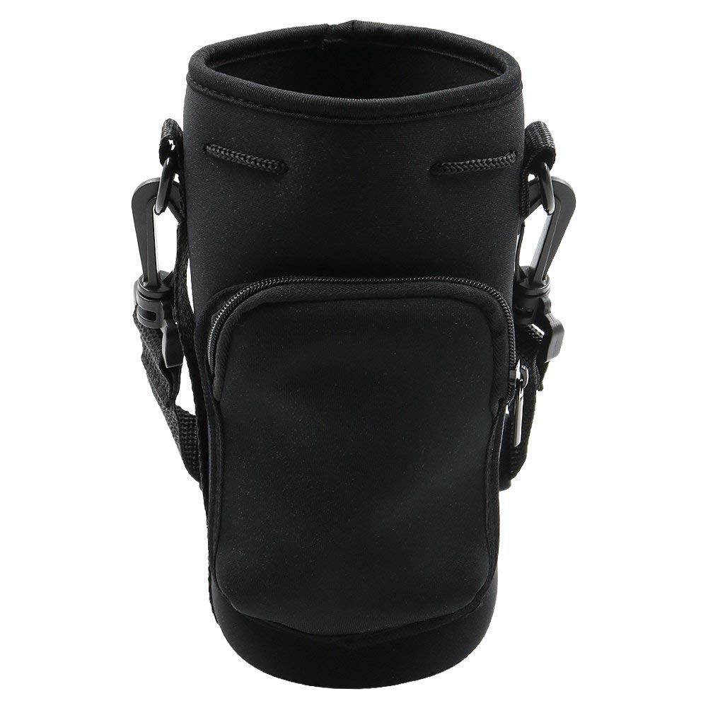 Wommty 20Oz Neoprene Insulated Water Drink Bottle Cooler Carrier Cover Sleeve Tote Bag with Carrying Handle and Adjustable Shoulder Strap for Climbing Cycling and Running Outdoor Activities (20 Oz)