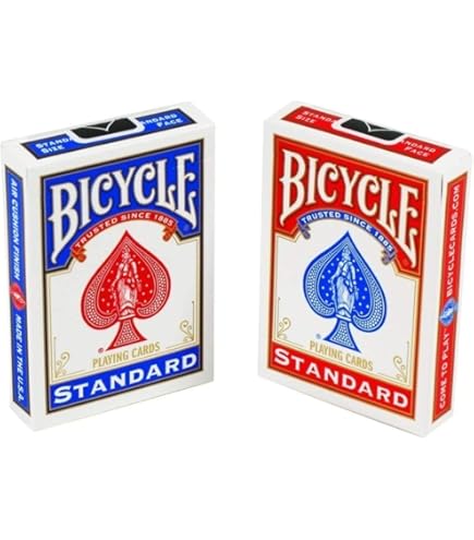 Bicycle Poker Size Standard Index Playing Cards, 9 Deck