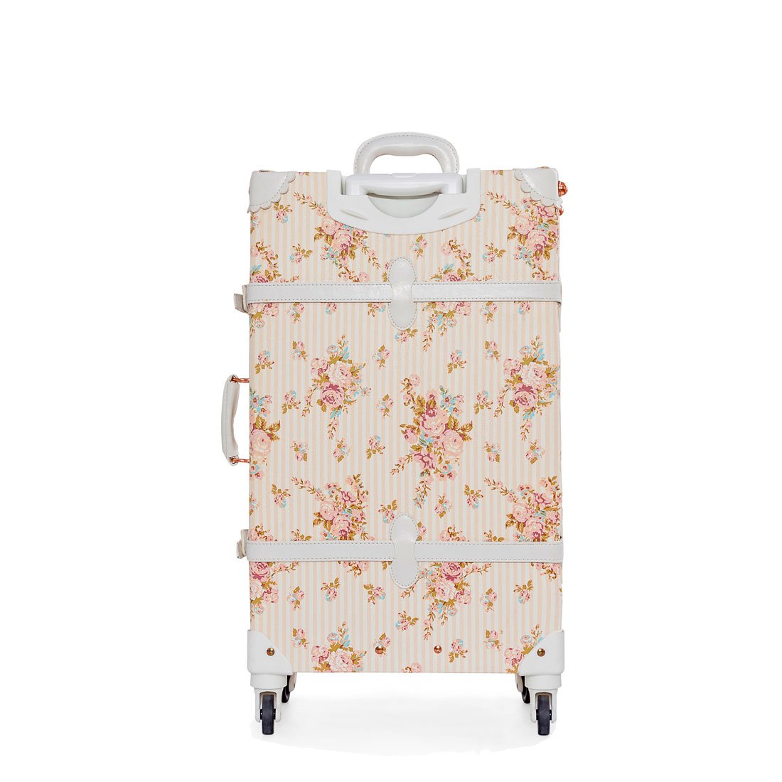 UNIWALKER Travel Floral Suitcases Vintage Cute Luggage for Women (22