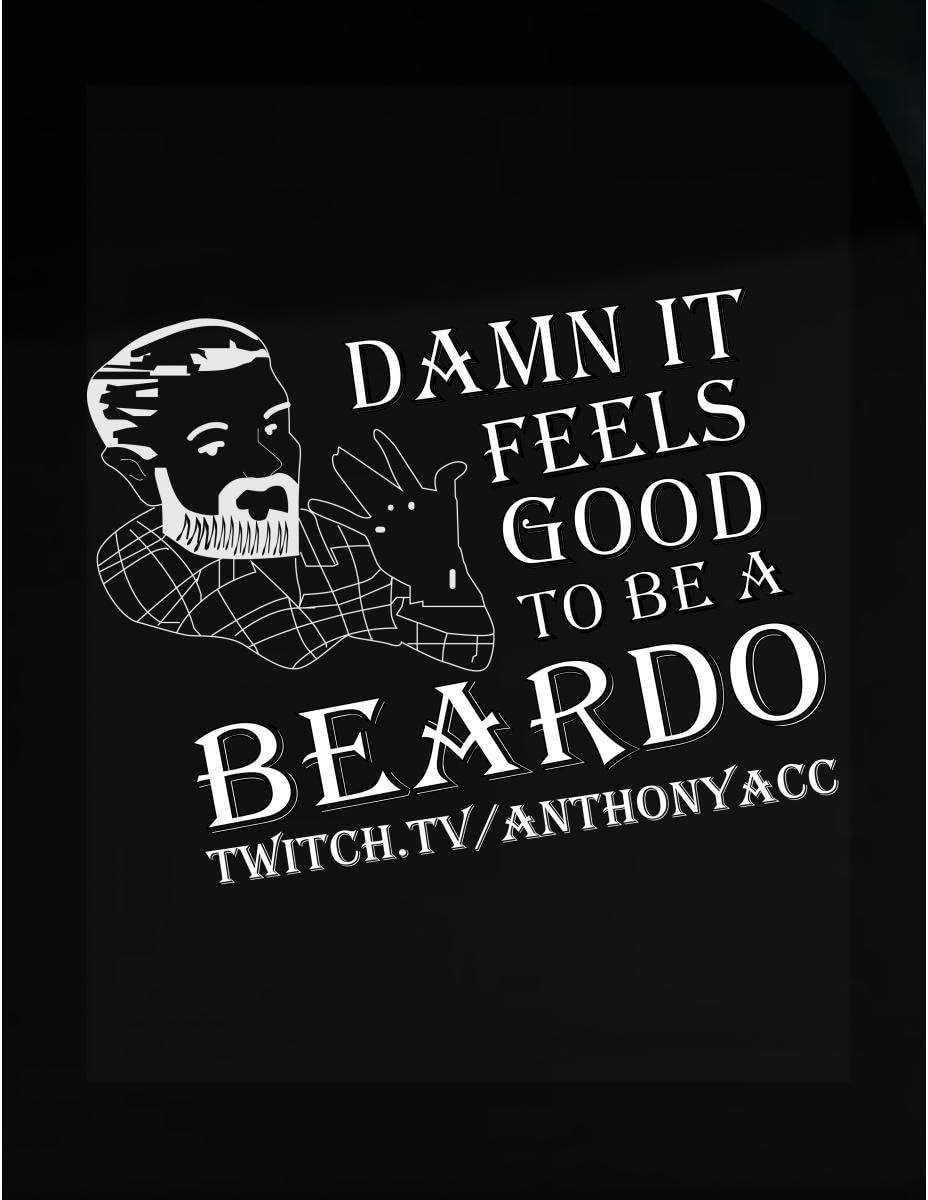 URBANTURB Damn It Feels Good to Be The Beardo Beard T Shirt - Sticker