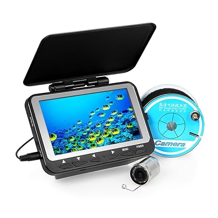 Lixada Fischfinder Unterwasser Eisfischen Kamera 4,3 'LCD Monitor 8 Infrarot IR LED Nachtsicht Kamera 140 ° Weitwinkel 15M / 
