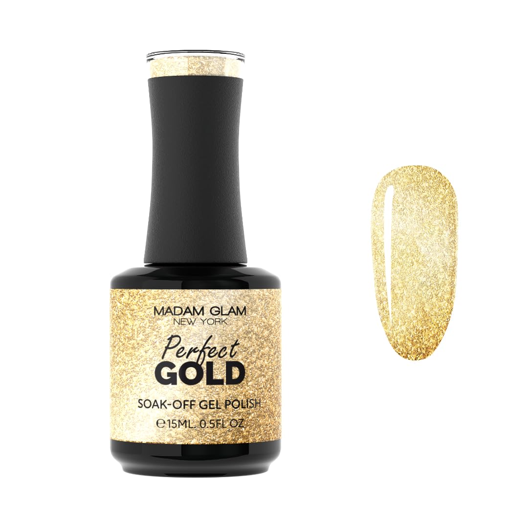 Madam Glam Hema-FREE Perfect Gold 15 ML VIP Diamond Gel Suitable for both UV and Led lamps