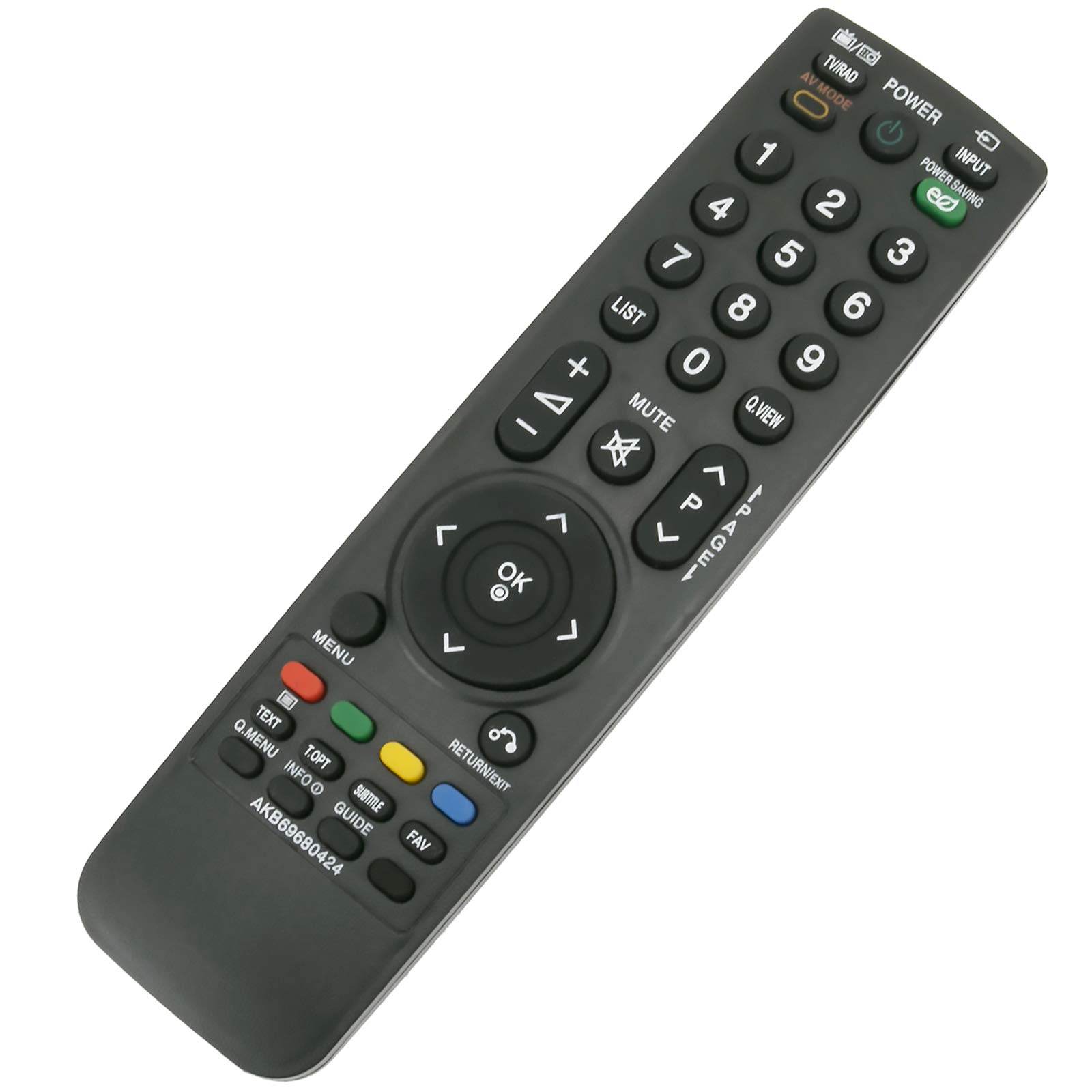 VINABTY AKB69680424 Replacement Remote Fit for LG LCD LED Plasma TV 19LG3100-ZA 22LG3100-ZA 26LG3100-ZA 32LG3300-ZA 37LG3300-ZA 42LG3300-ZA 19LU5000-ZA 22LU5000-ZA 19U5010-ZB 19LU5020-ZC 22U5010-ZB