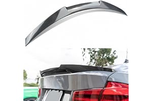 Oasiland Rear Spoiler Compatible with 2012-2018 BMW F30 3 Series & 2014-2019 F80 M3 Sedan, Carbon Fiber Pattern MV Style Duckbill for 318i 320i 325i 328i 330i 335i 340i, Trunk High Kick Wing Lip