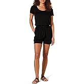 Amazon Essentials Women's Short-Sleeve Scoop Neck Romper