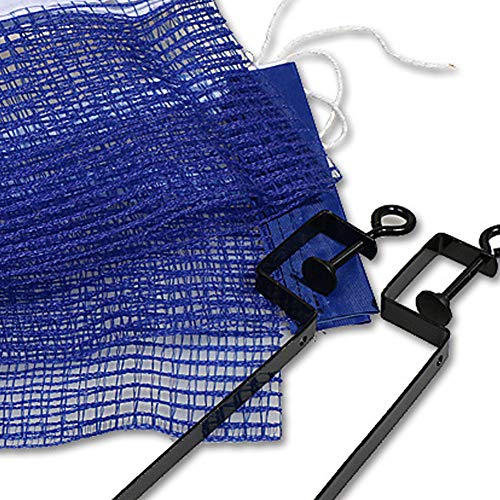 NiceButy Portable Table Tennis Net Durable Replacement Ping Pong Net and Posts Table Tennis Supplies Blue