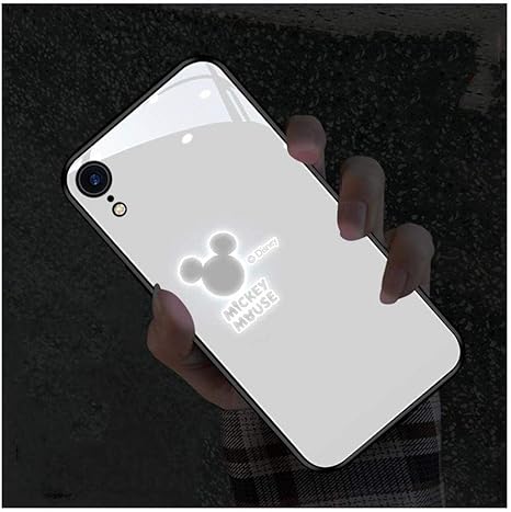 Amazon Co Jp アイフォンケーススマホ Iphone12 Iphone 12 Pro Max保護カバー Apple 12 Mini耐衝撃強化ガラス11 Pro シンプルな性格ミッキー Ledフラッシュ通知着信光る薄型スリム 白い Iphone Xr 家電 カメラ