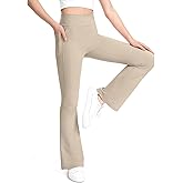 KEREDA Girls Flare Leggings High Waist Bell Bottoms for Kids Yoga Dance Pants with Pockets Ages 7-14 Years