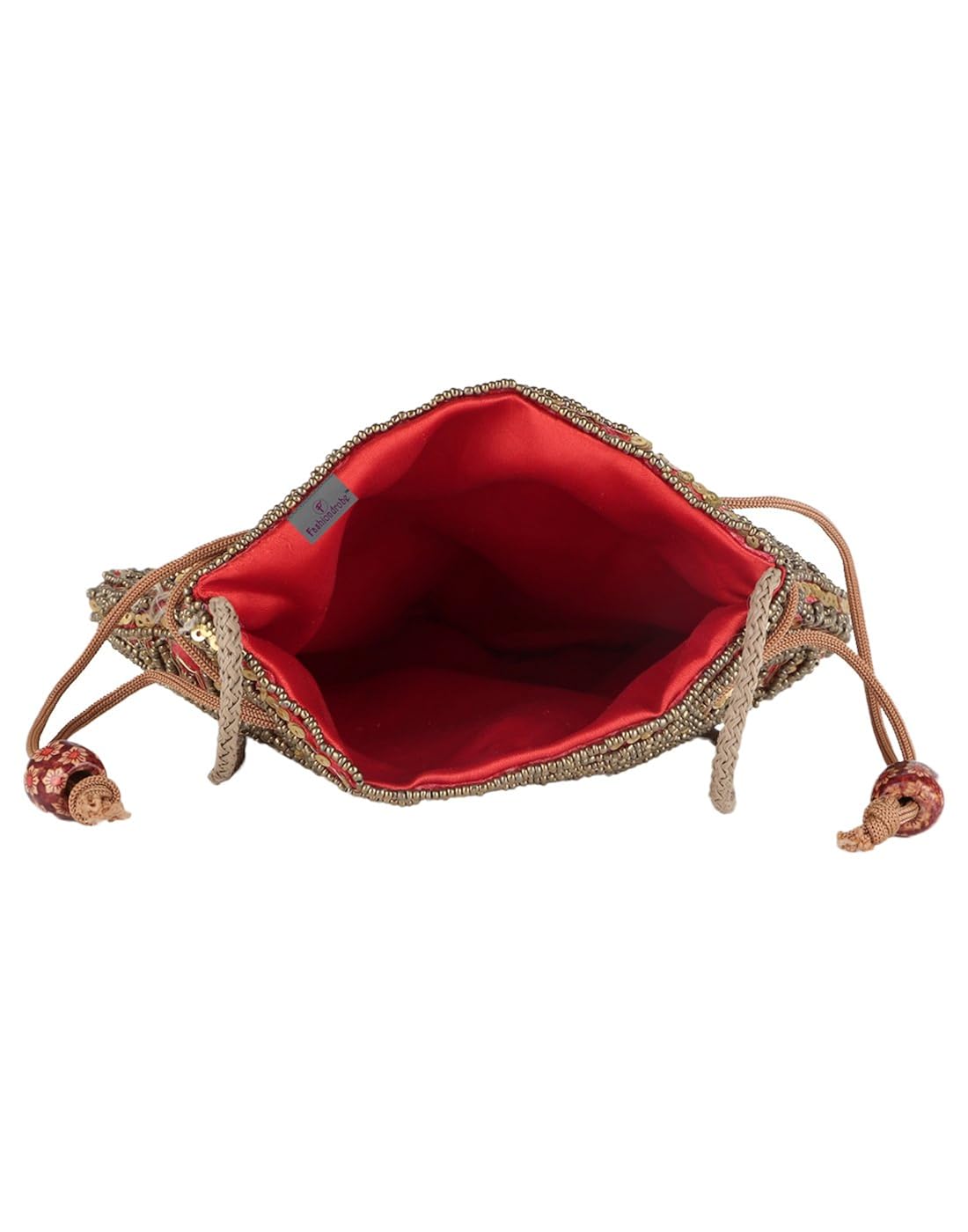 fashiondrobe women's broad potli (red)(fdbp002)