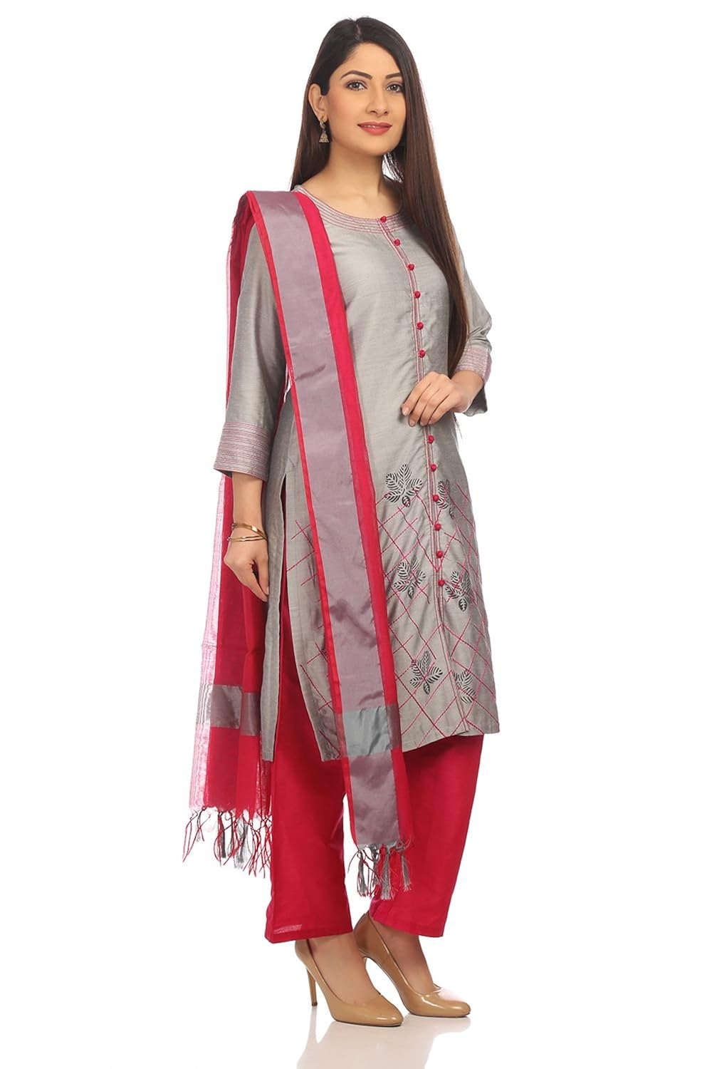 biba women's straight salwar suit