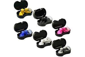 6 set Swimming Earplugs and Swimming Nose Clips, BOSOIRSOU 6 pairs Waterproof Silicone Reusable Ear & 6 pcs Nose Protector fo