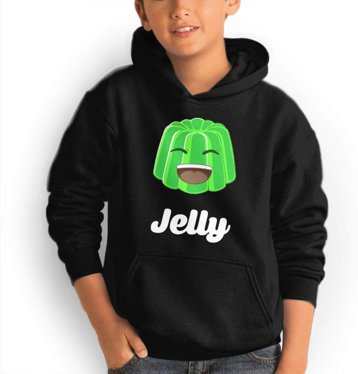 JellyYT Logo Youth Teen Pullover Hooded Pocket Sweater for Boys and Girls