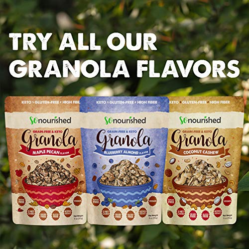 So Nourished Keto Granola Cereal Low Carb, Grain & Gluten Free 3g