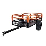 ATV Trailer Steel Dump Cart, 1500 Pounds 15 Cubic