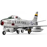 ACADEMY Hobby Model Kit 12369 F-86F-40 Sabre 1/48 Scale Plastic Aircraft Model Kit, USAF Fighter Jet, Military Airplane, Assembly Required, Korean Package Version