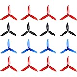 Crazepony 16pcs DALPROP T5045C 5045 Props 5 Inch 3-Blades CW CCW Tri-Blade Propeller, Best Match for 200 210 230 250 FPV Raci