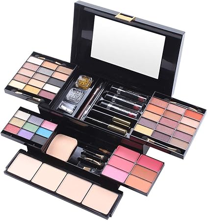 Amazon Cindiry 化粧セット 化粧美容用 高人気 多色 多機能 マスカラ ファンデーション アイライナー 口紅 マニキュア コンシーラー 化粧品 メイクブラシ アイブロウペンシル パフ アイシャドウ プレゼント Cindiry メイクアップセット 通販
